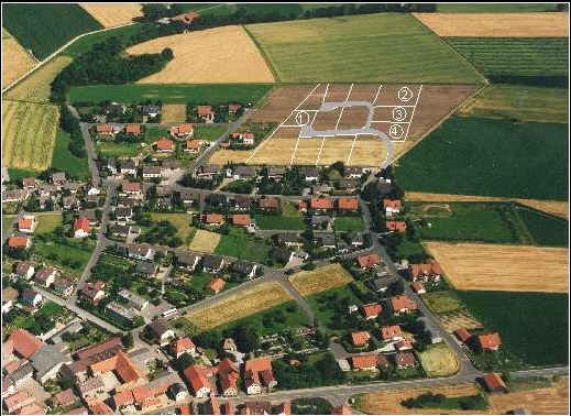 Luftbild Neubaugebiet Am Wasserhaus in Gaubüttelbrunn