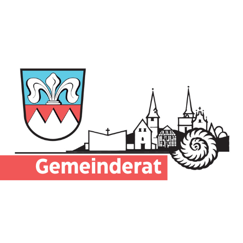 Logo, Wappen und das Wort Gemeinderat