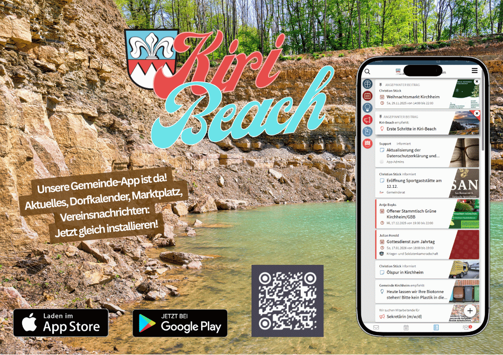 Unsere Gemeinde-App ist da! Aktuelles, Dorfkalender, Marktplatz, Vereinsnachrichten: Jetzt gleich installieren!