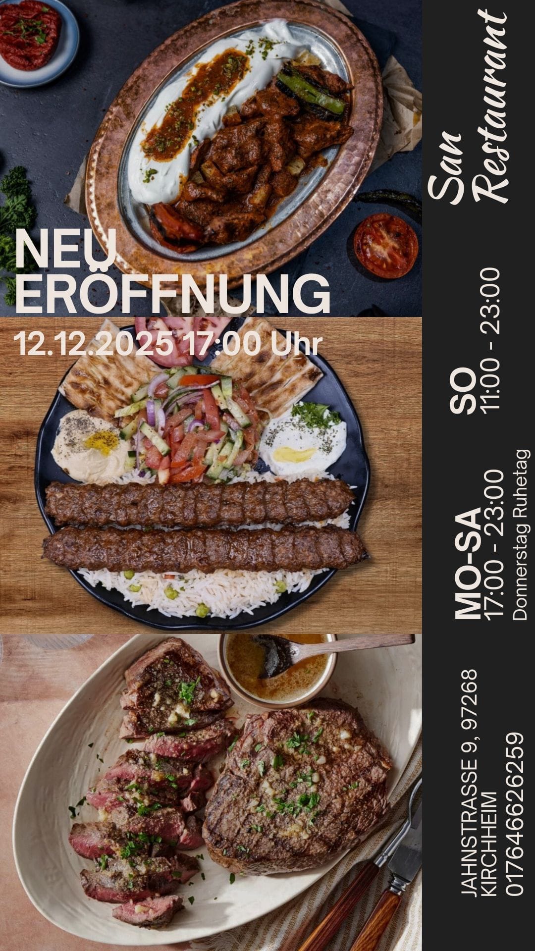 Neueröffnung San Restaurant am 12.12.2025